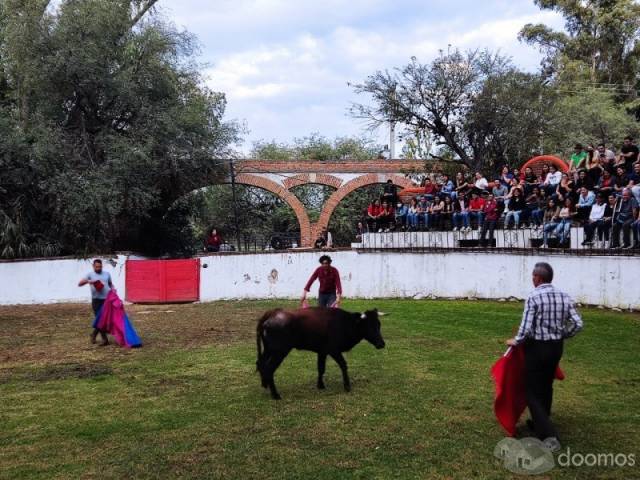 Jardín para fiesta vaquera con hospedaje en Tequisquiapan