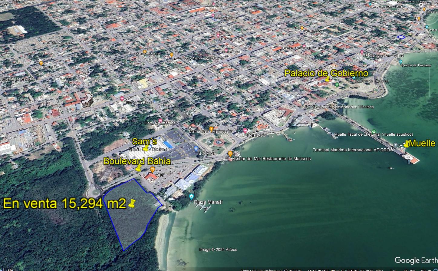 Terreno en Boulevard Bahia colindante con Zona Federal