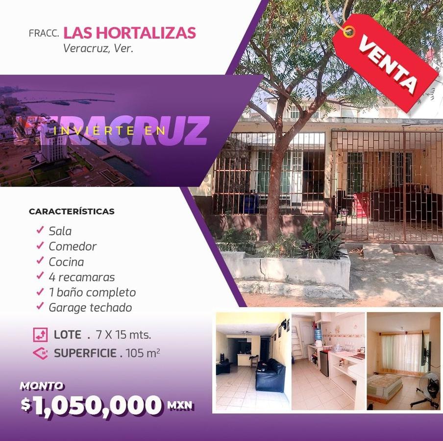 Casa en venta en Fracc. Las Hortalizas, Veracruz