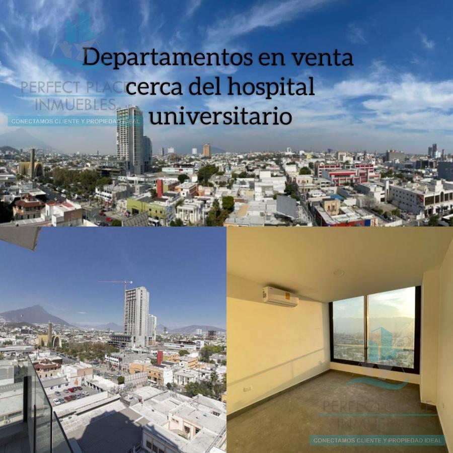DEPARTAMENTO EN VENTA CERCA DEL HOSPITAL UNIVERSITARIO Y FACULTAD DE MEDICINA DE LA UANL