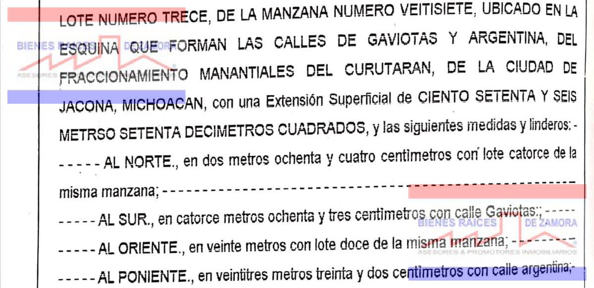 Terreno - Fraccionamiento Manantiales del Curutarán